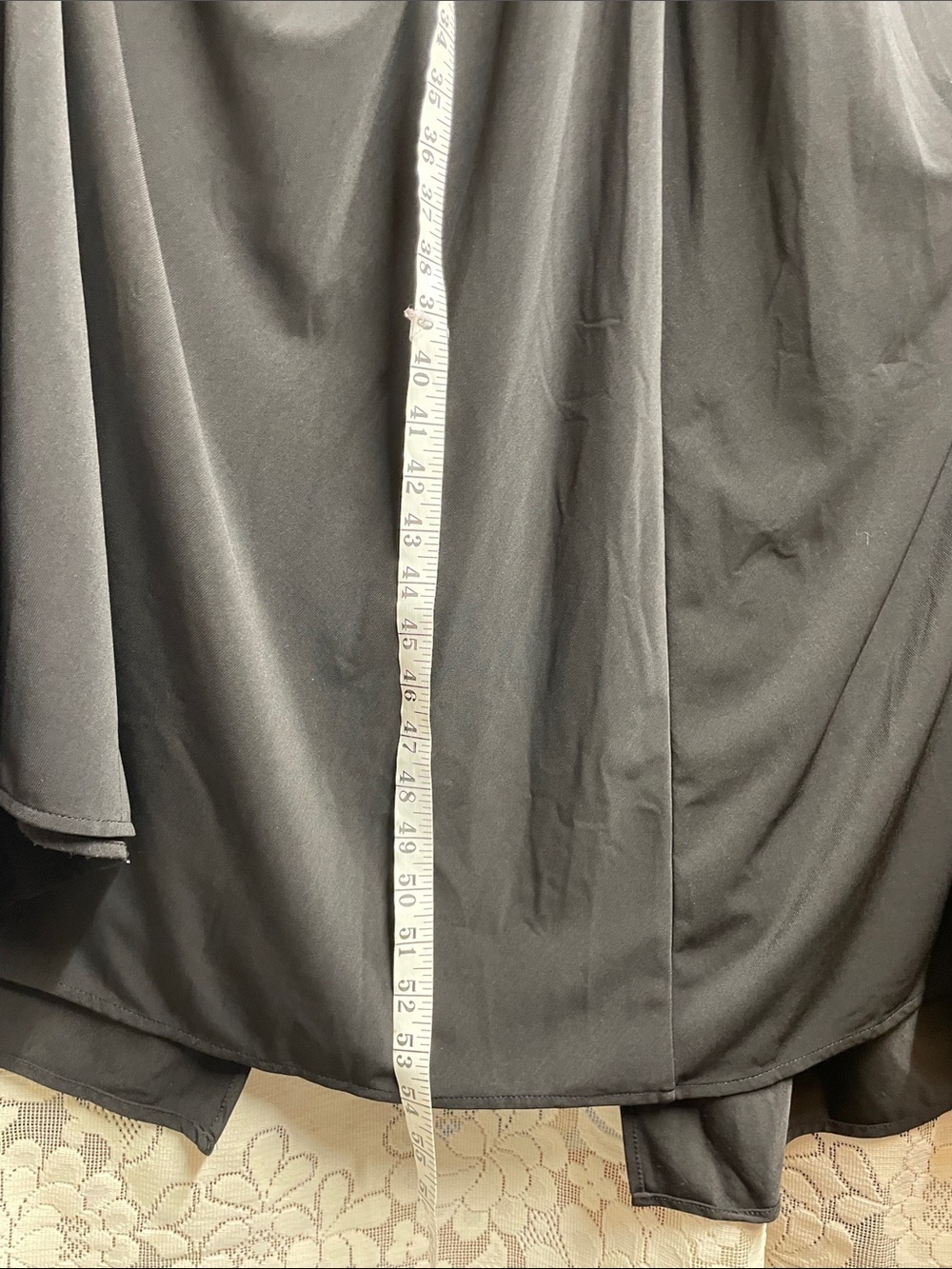 R & M Richards Black Beaded Halter Maxi Dress Size 4 - Picture 8 of 9